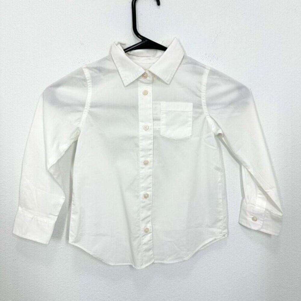 Crewcuts Factory Size 4-5 Girls' cotton-blend button-up shirt School Uniform NWT
